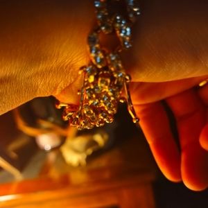 Brand New gold presidents gold braclet with diamon